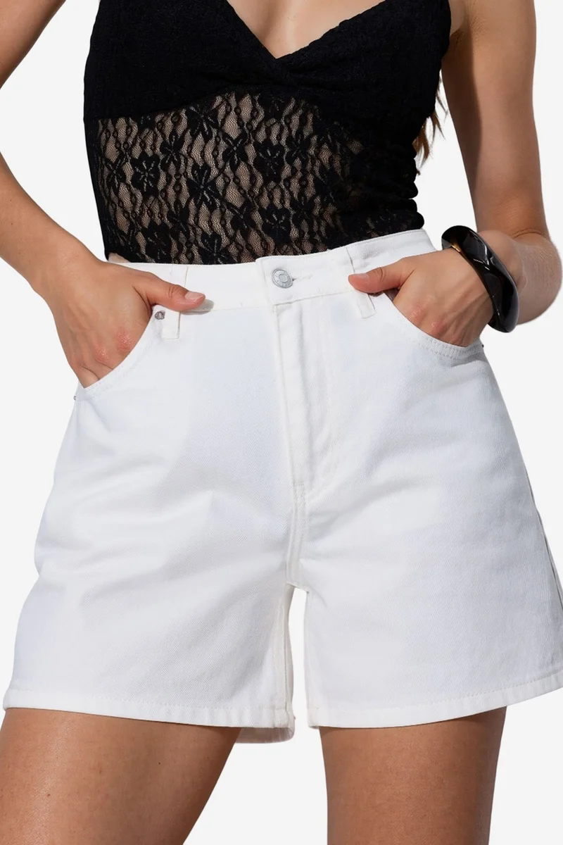 Hiccup High Waist Mom Denim Shorts