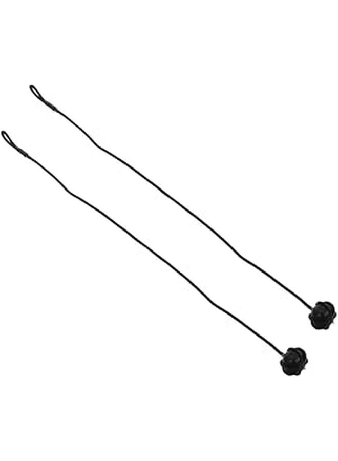 2Pcs Car Rear Parcel Shelf String Straps Black Trunk Storage Tray Tie Compatible with Golf - Image 1