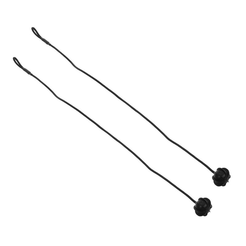 2Pcs Car Rear Parcel Shelf String Straps Black Trunk Storage Tray Tie Compatible with Golf - Image 2