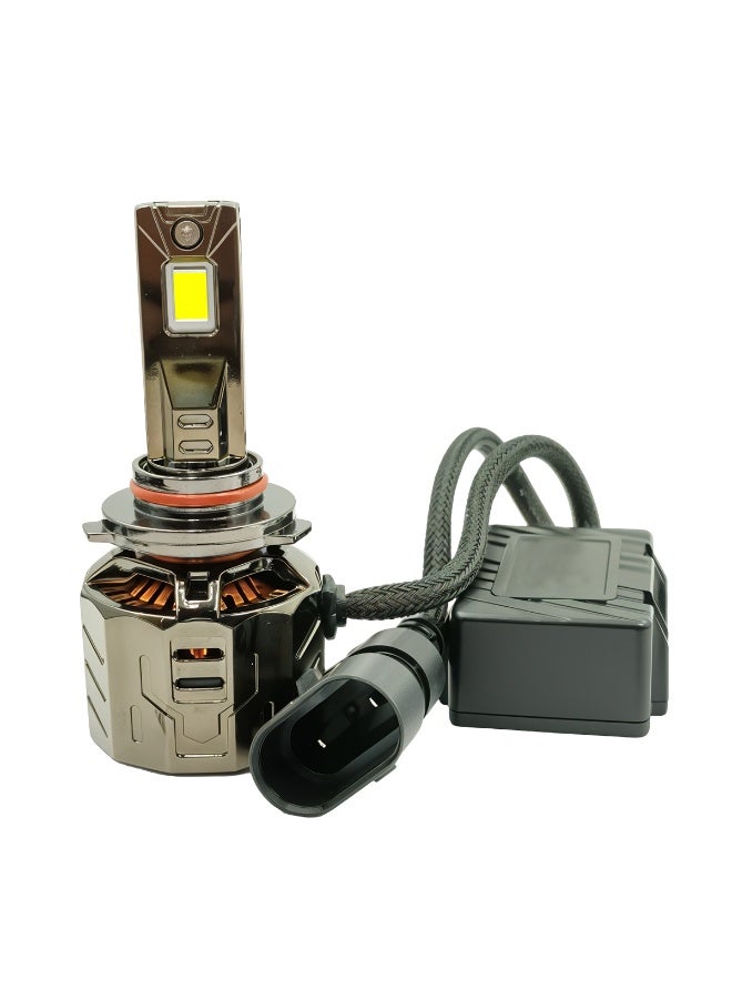 3 اكس ار مصباح أمامي LED من 3XR طراز P130 بقوة 260 واط و30000 لومن، يعمل بجهد 12 فولت ومتوافق مع نظام CANBUS، مزود بقاعدة 9005، رقائق LED عالية الطاقة، مقاوم للماء بمعيار IP65، إضاءة بيضاء 6500 كلفن، عمر طويل، هيكل من الألومنيوم، سهل التركيب والتشغيل، طقم ترقية المصابيح الأمامية للسيارات وسيارات الدفع الرباعي والشاحنات والمركبات الأخرى بجهد 12 فولت. - Image 3