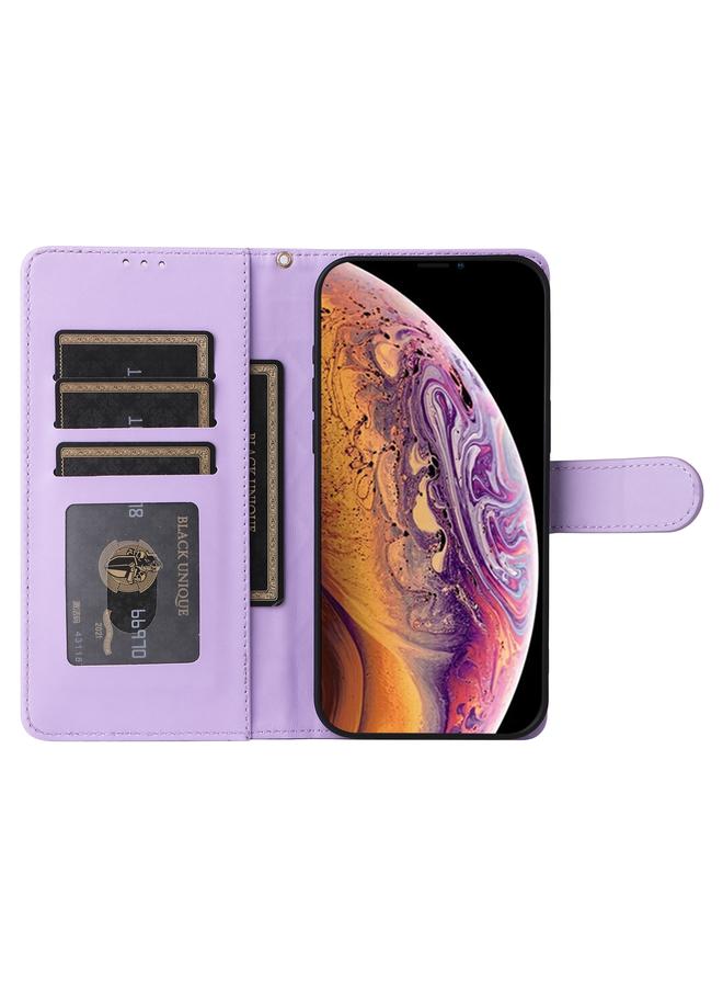 S-TOP Case For iPhone XS / X Diamond Lattice Leather Flip Phone Case - Image 4