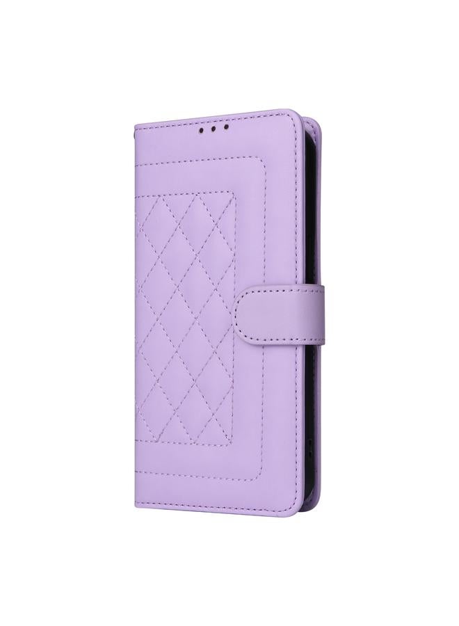 S-TOP Case For iPhone XS / X Diamond Lattice Leather Flip Phone Case - Image 2