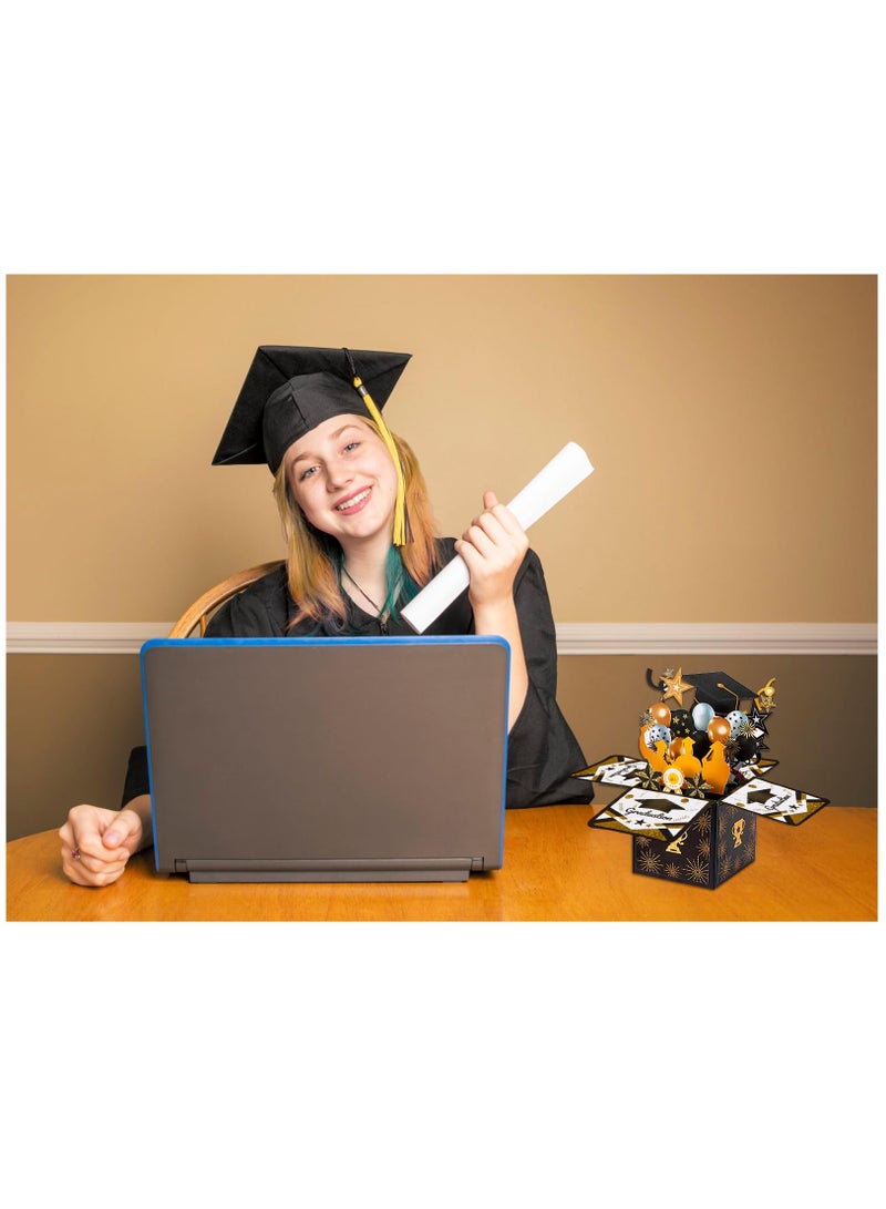 SOLARAE 3D Graduation Pop-Up Card - Congratulations Gift for Class of [Year] - Perfect Greeting Card for College & High School Graduates - Ideal for Sons, Daughters, Boys & Girls with Envelope - Image 3