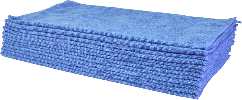 Eurow Microfiber Cleaning Towels 12-Pack - Blue - Image 4