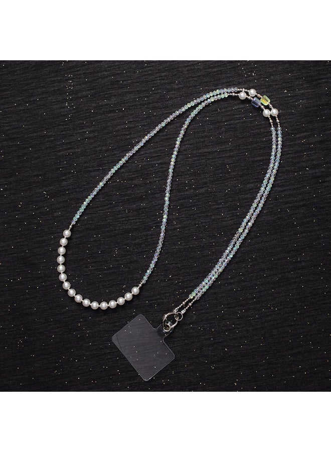 NIBEMINENT Phone Charm/ Chain Strap for Women Girls, Long-sleeved Crochet Cell Phone Case Lanyard Wrist Strap 