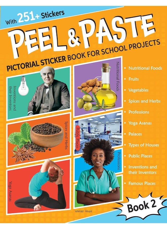 Peel & Paste - Pictorial Sticker Book For School Projects - Book 2  - Image 2