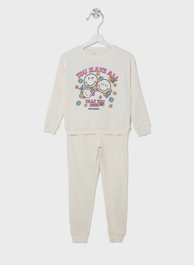 ريبلز مع نمشي طقم بناتي قطعتين - Image 1