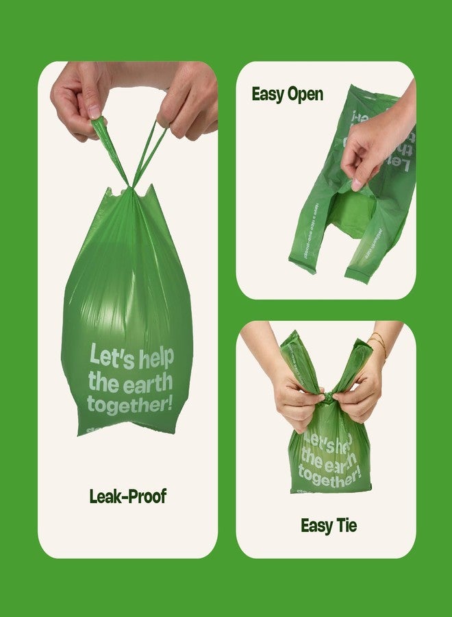 Deo Doo Dog Poop Bags with Handles 300 Count Big Sizes Leak Proof and Extra Thick Waste Bags for Walking Small Medium Large Dogs Cats Litter Unscented - Image 5