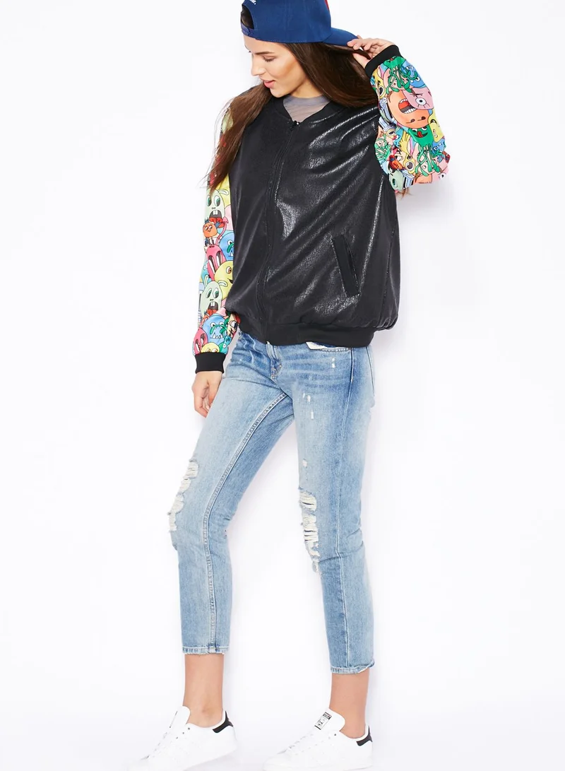 Juniors Be Junior Alien Bomber Jacket