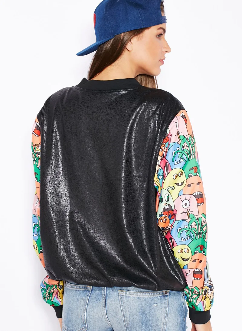 Juniors Be Junior Alien Bomber Jacket
