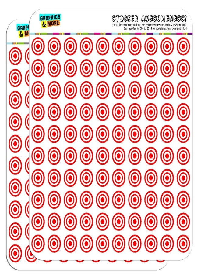 GRAPHICS & MORE Target Sniper Scope Bullseye 1/2" (0.5") Planner Calendar Scrapbooking Crafting Stickers - Clear - Image 1
