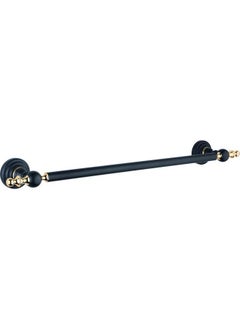 Saray Banyo Saray Bathroom Artemis Black Gold Long Towel Bar  - Image 1