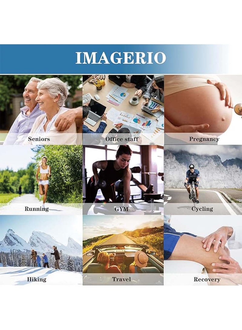 Dougez Compression Socks,4 Pairs for Women and Men,20-30 mmHg is Best for Athletic,Travel,Running,Fitness,Reduce Calf Pain Faster Recovery L/XL Long Football Socks Grip Socks - Image 3