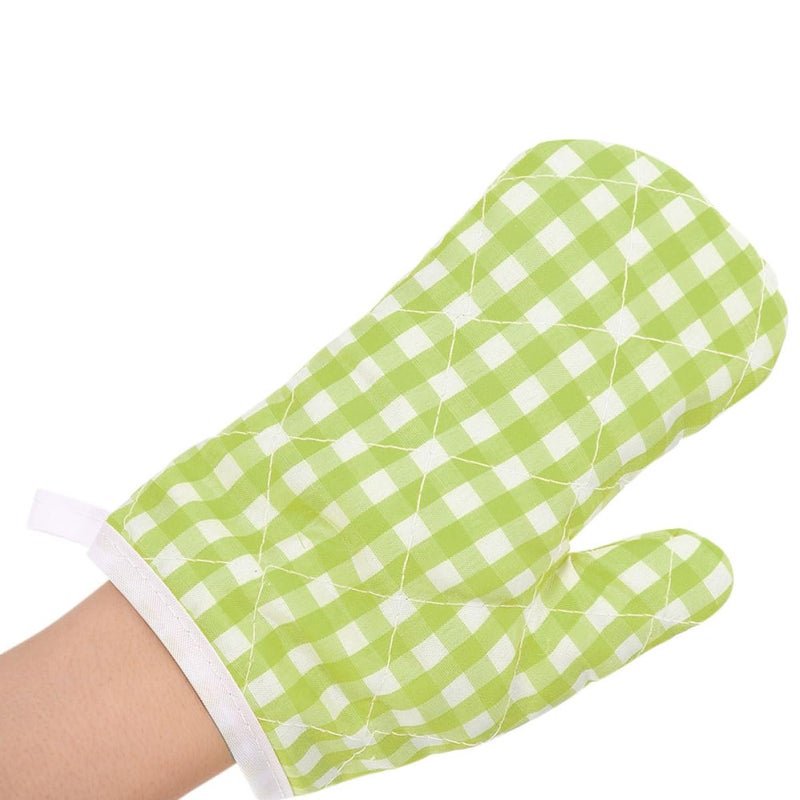 Autumn Plaid Heat Resistant Oven Gloves 2 Pcs Insulated Mitts for Baking and Microwave - Image 5