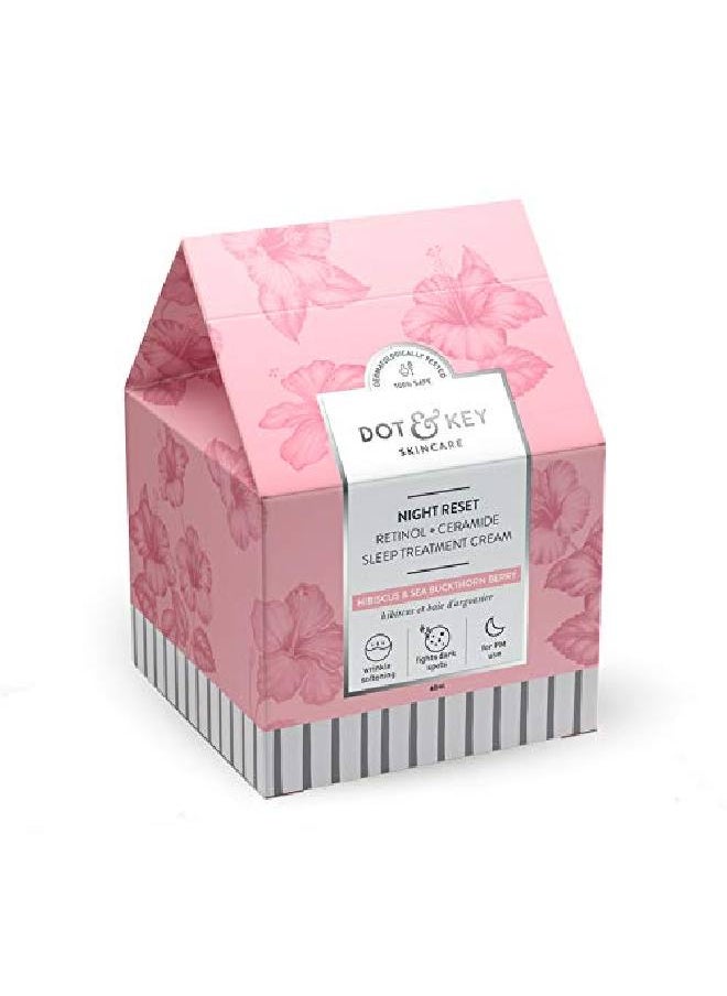Dot & Key Night Reset Retinol + Ceramide Sleep Treatment Cream | Moisturizer For Face | Anti Aging Night Cream For Women | 60Ml  - Image 4