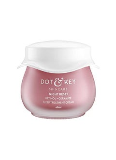 Dot & Key Night Reset Retinol + Ceramide Sleep Treatment Cream | Moisturizer For Face | Anti Aging Night Cream For Women | 60Ml  - Image 1