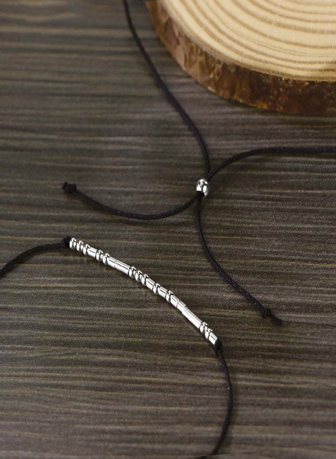 Lcherry سوار "إل تشيري كوزين" برمز مورس، سوار وعد للزوجين، سوار قابل للتعديل، هدية صداقة للنساء، قطعتان - Image 5