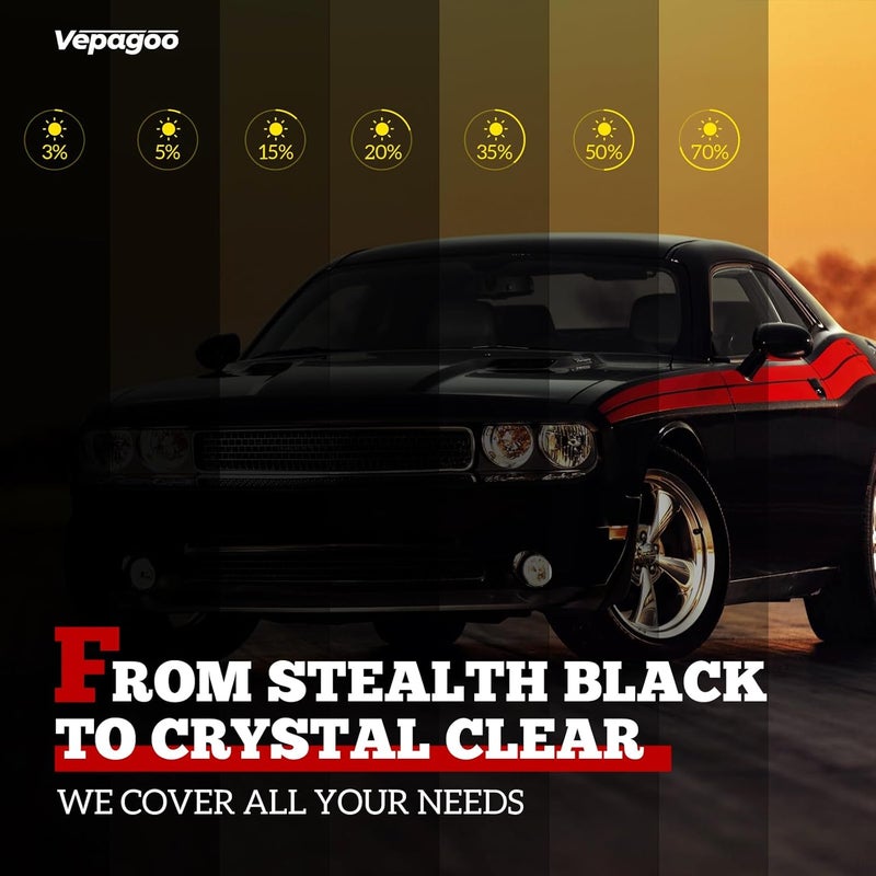 Vepagoo 5% VLT Ceramic Car Window Tint Film - Image 4