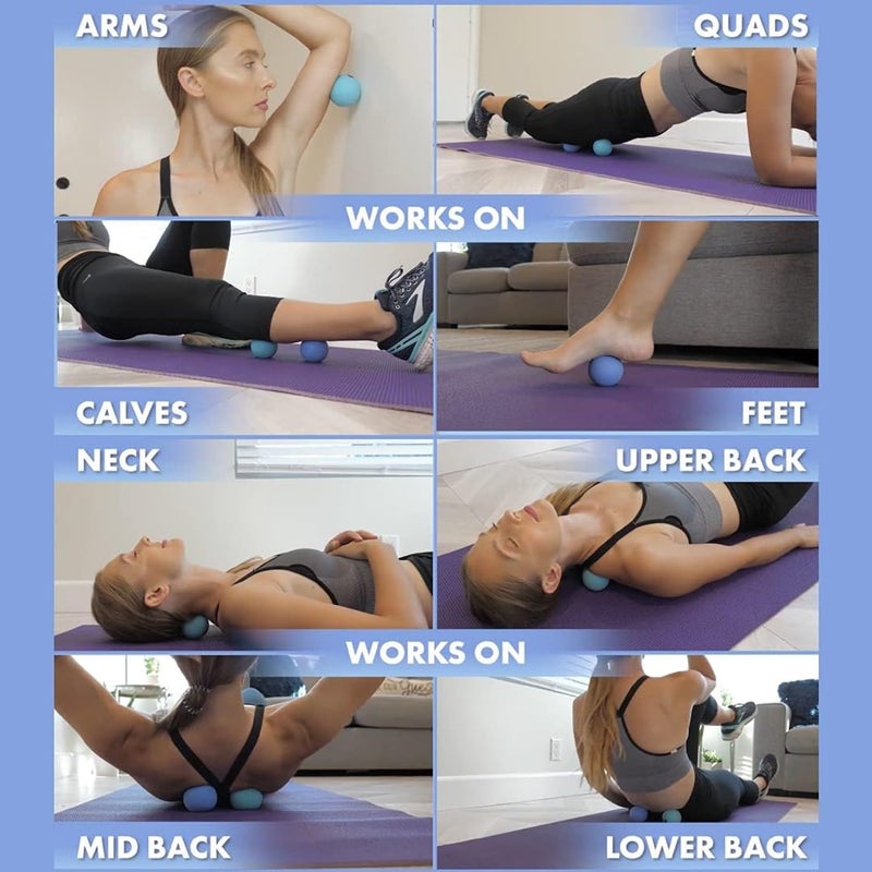 Bodylastics Lacrosse & Acupressure Spike Massage Ball Combo for Deep Tissue, Muscle Recovery & Myofascial Release | Foot, Back, Neck & Shoulder Pain Relief | Portable, Spiky Trigger Point Therapy - Image 4