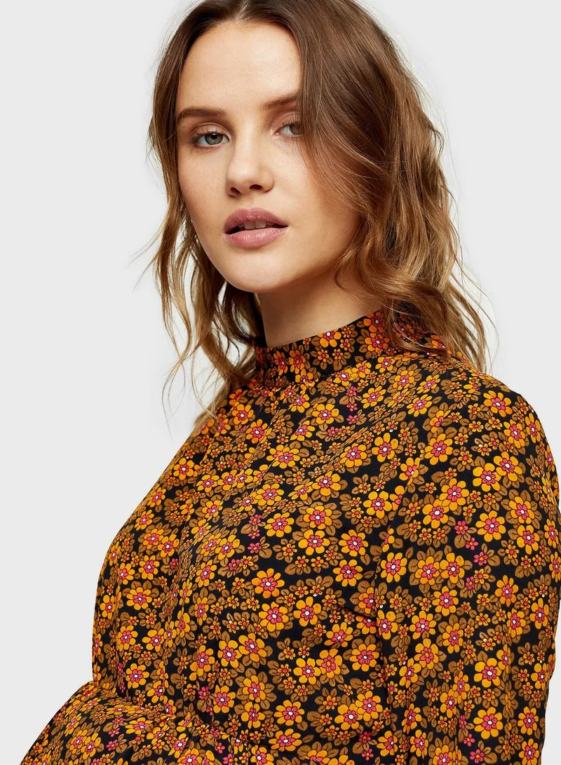 Topshop Maternity Floral Print Dress