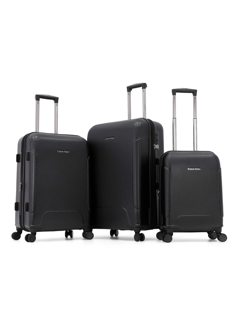 Calvin Klein 3-Piece Hardshell Luggage Set with Spinner Wheels, TSA Lock - Expandable Suitcase Trolley for Travel - Image 1