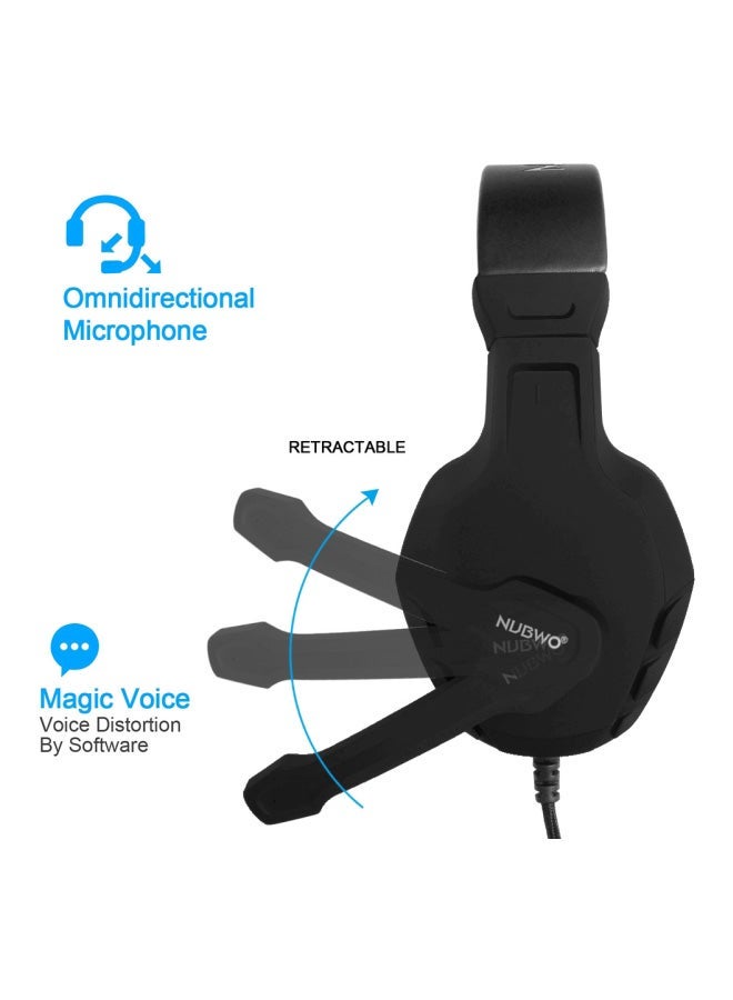 NIBEMINENT U3 Over-Ear Gaming Wired Headset With Mic For PS4/PS5/XOne/XSeries/NSwitch/PC - Image 4