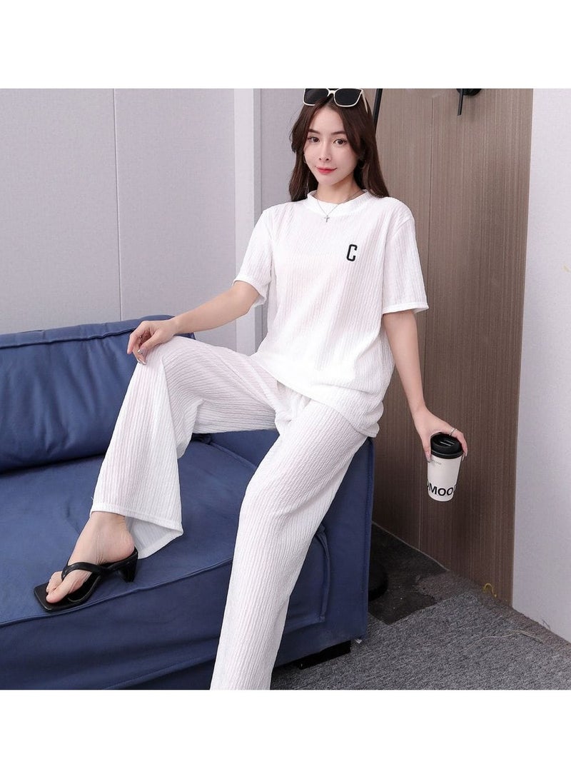 DubaiGallery Women's Collared Neck With Short Sleeve Pyjama Set