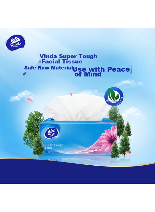 Vinda Ultra Strong 3-ply 130 Sheets*3 Packs L Size, Water-resistant, Boxed, Toilet Paper, Tissue Paper, Napkins - Image 4