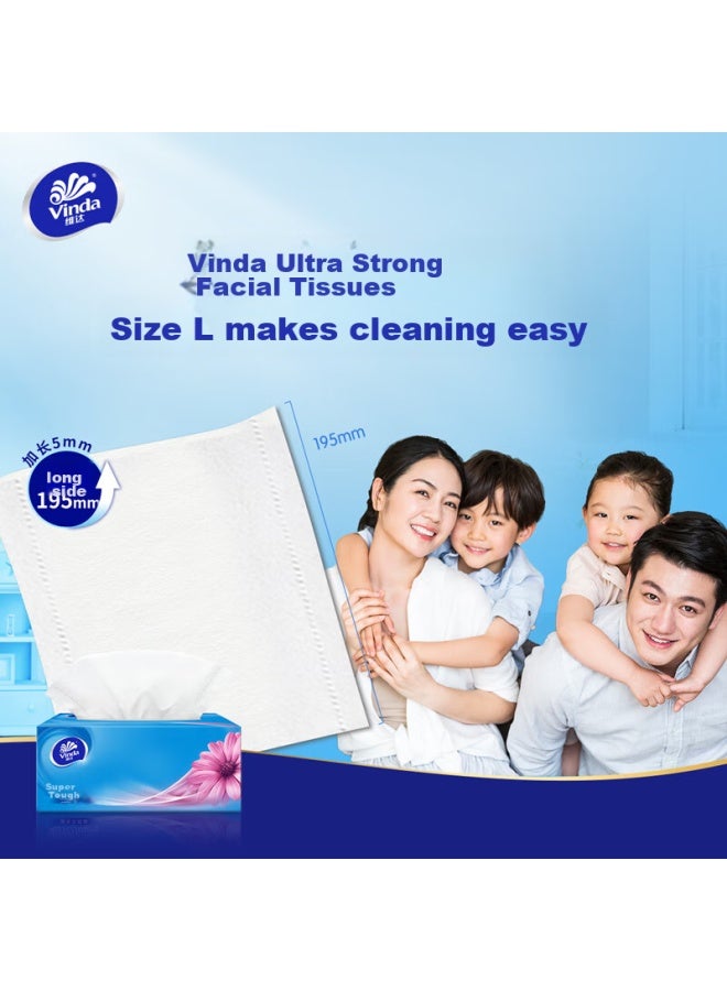 Vinda Ultra Strong 3-ply 130 Sheets*3 Packs L Size, Water-resistant, Boxed, Toilet Paper, Tissue Paper, Napkins - Image 3