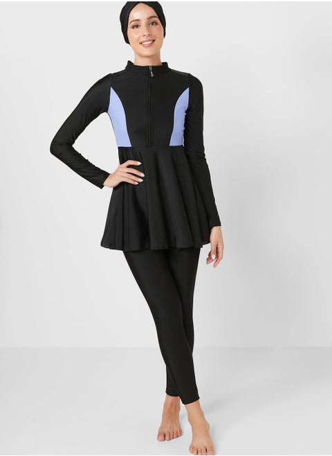 Colourblock Burkini Set