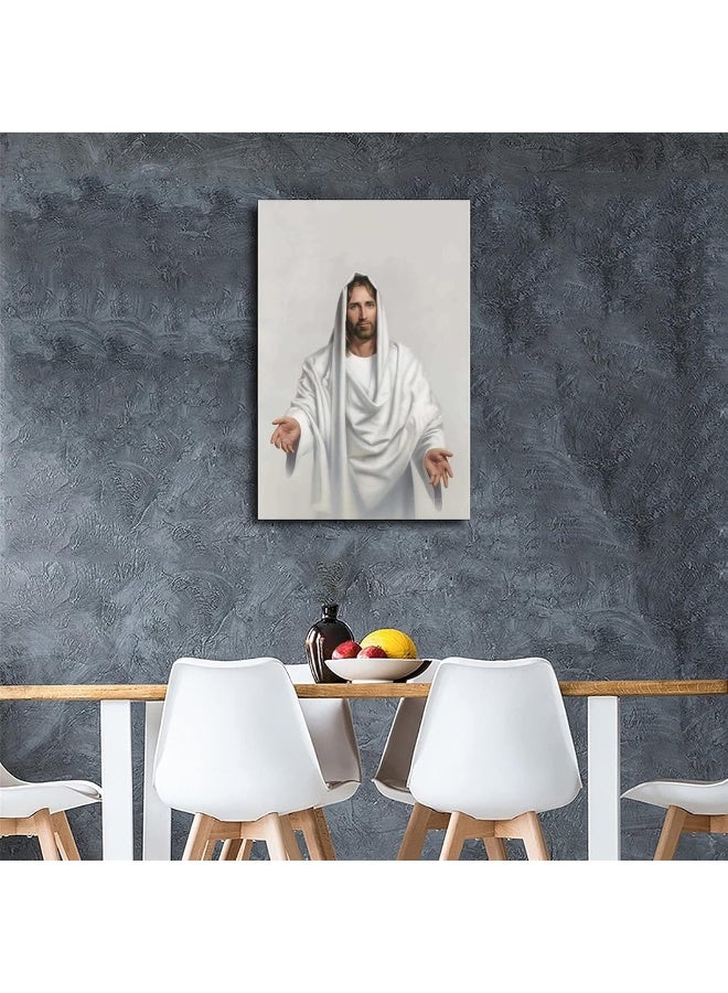 FireDeer Catholic Jesus Poster Print On Canvas Painting Christian God Pictures for Living Room No Frame (Sacred Heart of Jesus-4,16x24inch) - Image 5