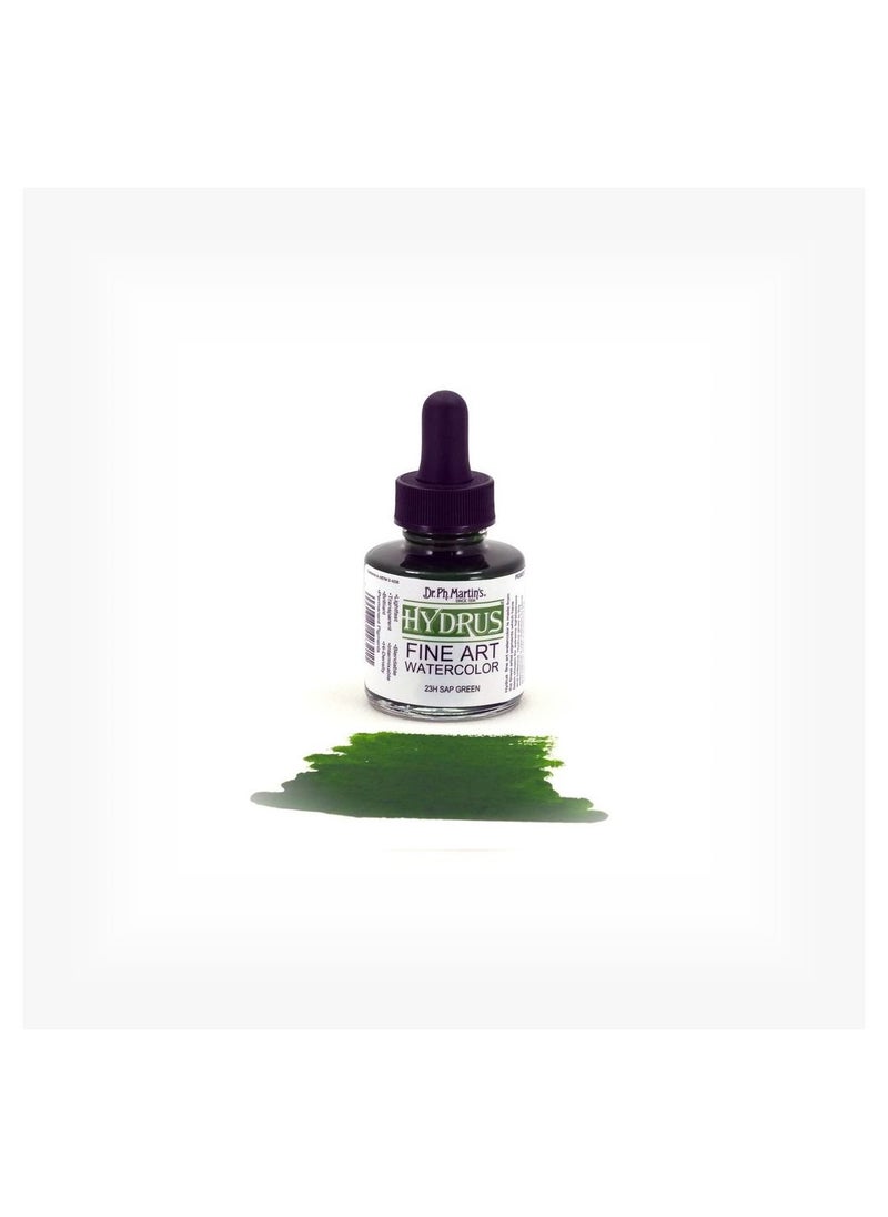 Dr. Ph. Martin's - Dr. Ph. Martin's Hydrus Fine Art Liquid Watercolor - 15 ML - Sap Green - Image 1