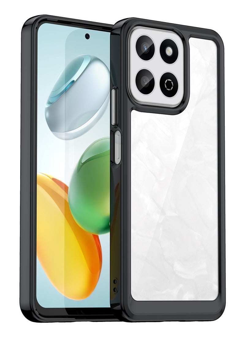 Fankalo - [1+2 Sets] For Honor X7c Case & Screen Protector Transparent Frame Protective Cover with 2 Tempered Glass Screen Protector - Image 1