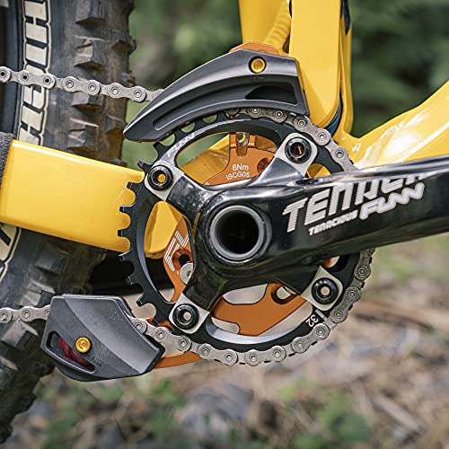Funn Zippa AM Chain Guide, ISCG05 Interface, BSA Adapter Included, 32T-38T, Mountain Bike Chain Protector (Red) - Image 5