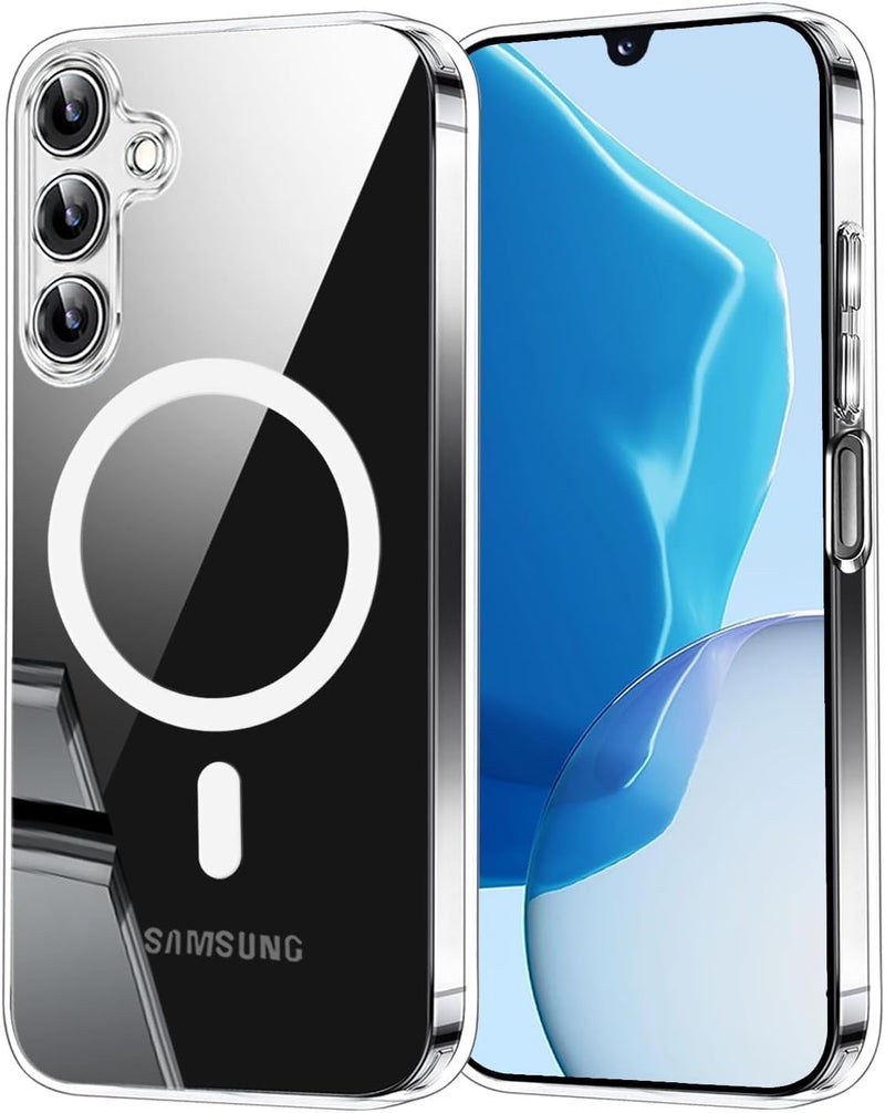 Grabist Phone Case For Samsung Galaxy A16 4G / A16 5G, Crystal Clear Case Compatible with MagSafe, Anti-Yellowing, Shockproof Protective Back Cover (Transparent) - Image 1