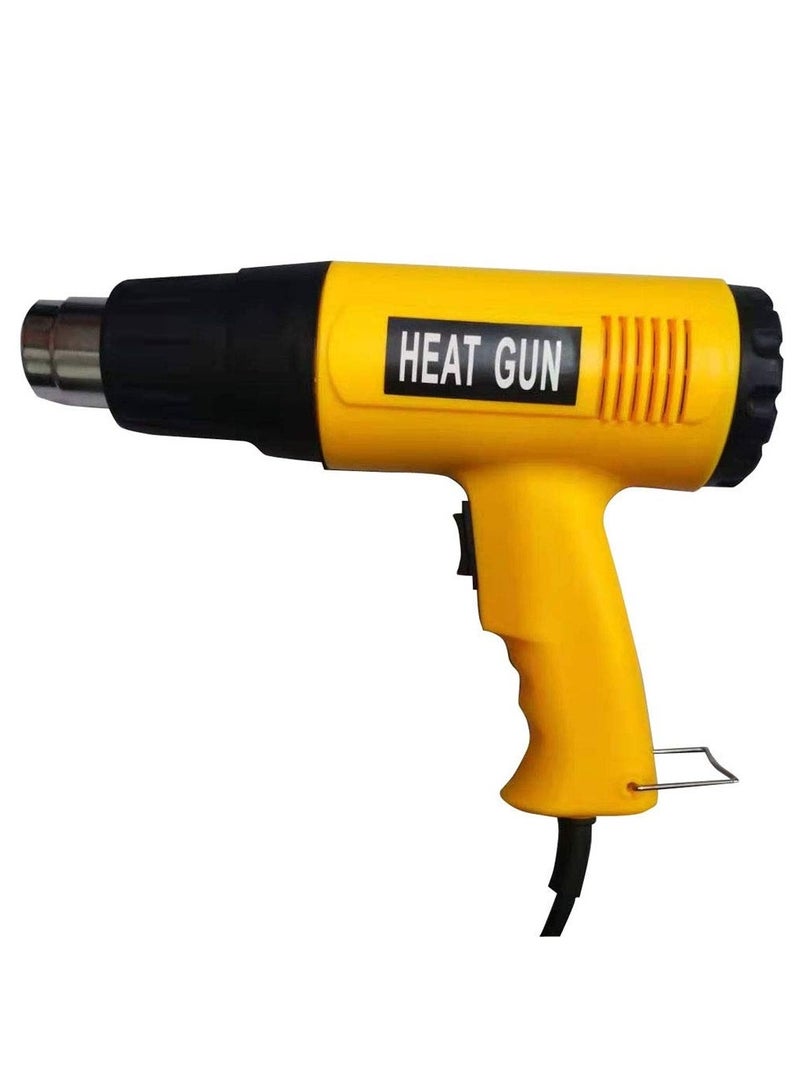 Corded Electric Heat Gun And Hot Air 2 Modes Adjustable For Shrink Wrapping, Soldering, Paint Stripping, Tube Bending, Bbq(Charcoal Heating), Protection