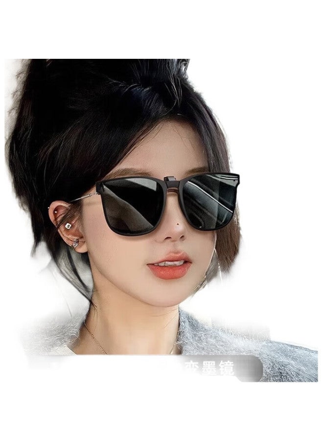 Boshide Sunglasses Clip-On Foldable Sunglasses Clip-On Myopia Clip-On With Flip-Up Polarized Lens For Men And Women - Jazz Black - Image 2