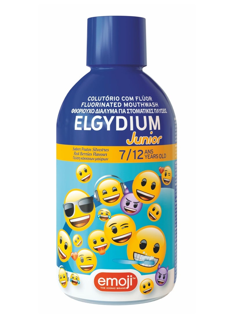 ELGYDIUM - Elgydium Junior Emoji Fluoride Mouthwash 500ml - Image 1