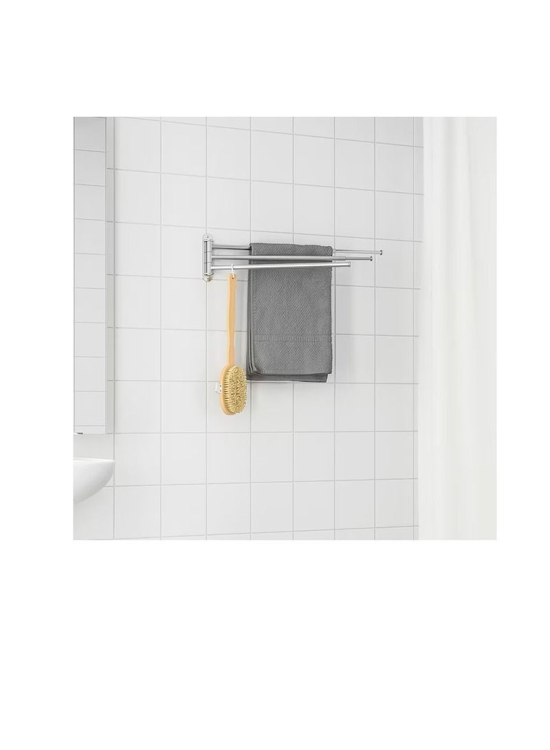 Towel holder 3 bars, stainless steel - Image 2