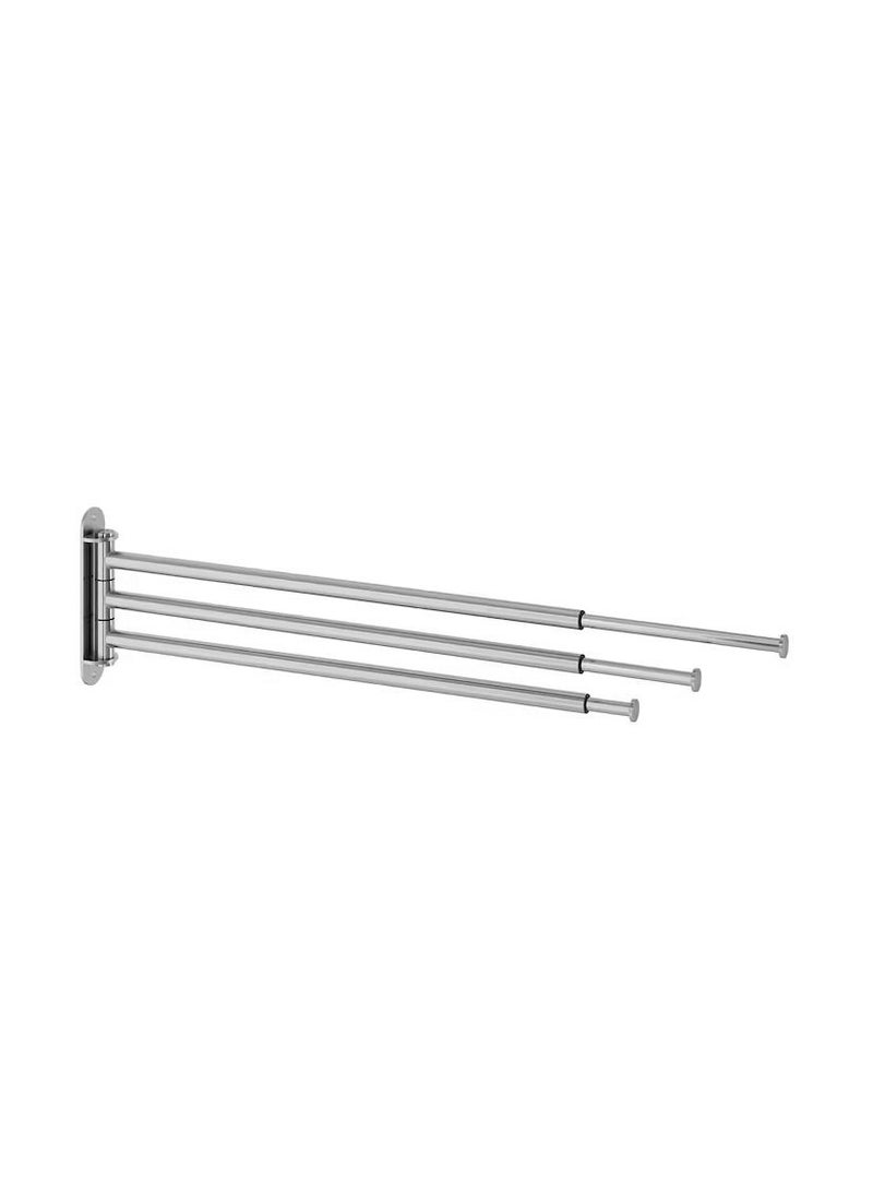 Towel holder 3 bars, stainless steel - Image 1