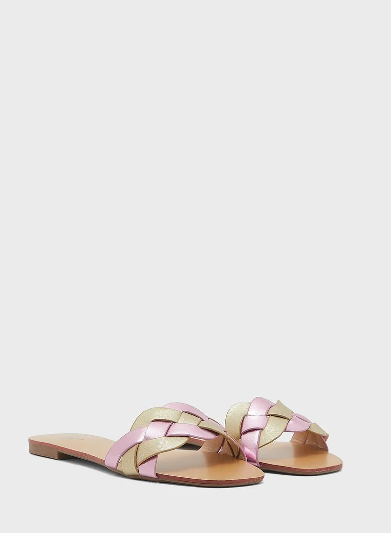 Ginger Plaited Flat Sandal