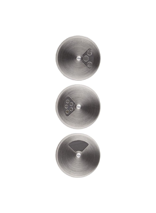 Elemental Kitchen 13-Piece Seasoning Spice Shaker Jar Set with Rack Clear and Silver 80 ml 7885A001- - Image 3