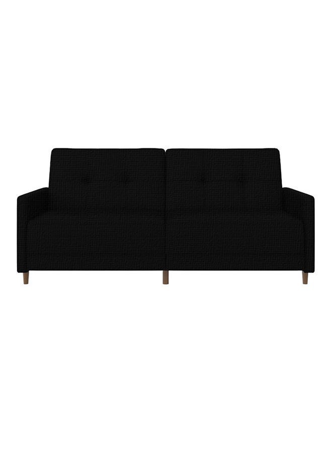 Soufa Dibaj Odessa | 2-Seater Sofa Upholstered In Velvet 193x85x86 cm  - Black - Image 4