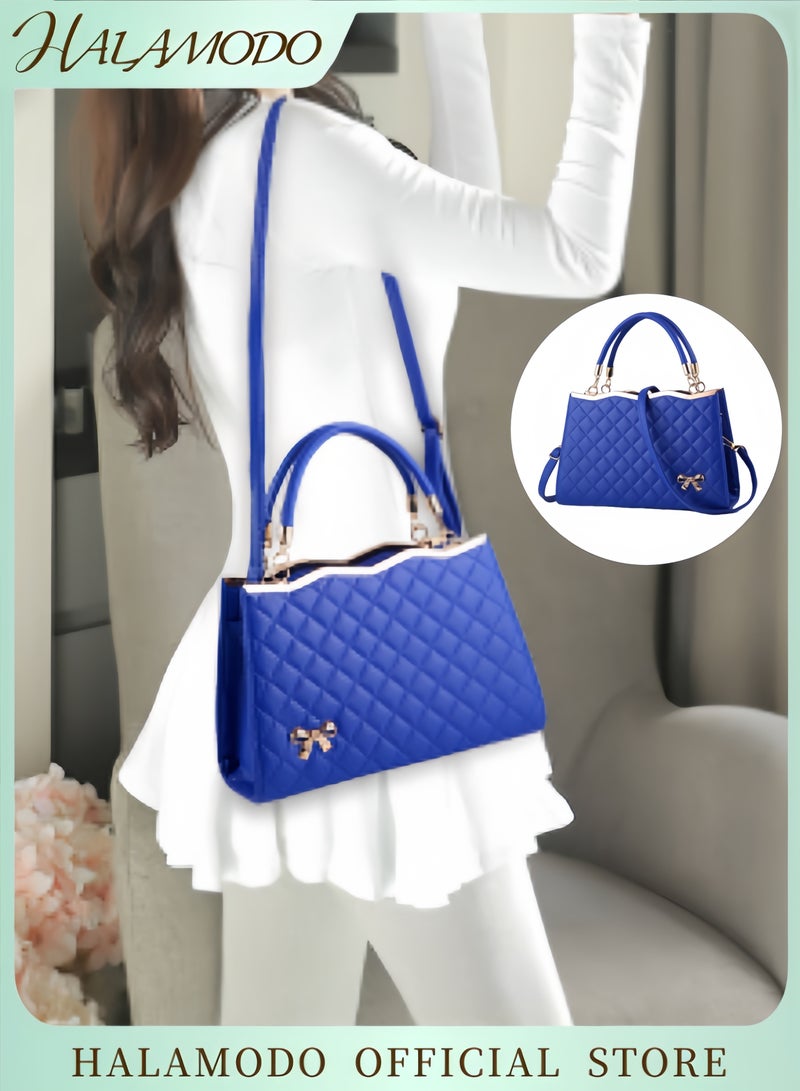 HALAMODO Women‘s Large PU Leather Handbags Purses Classic Top Handle Tote Bag Fashion Satchel Casual Crossbody Bags Shoulder Bags Commuter Bags for Ladies - Image 1