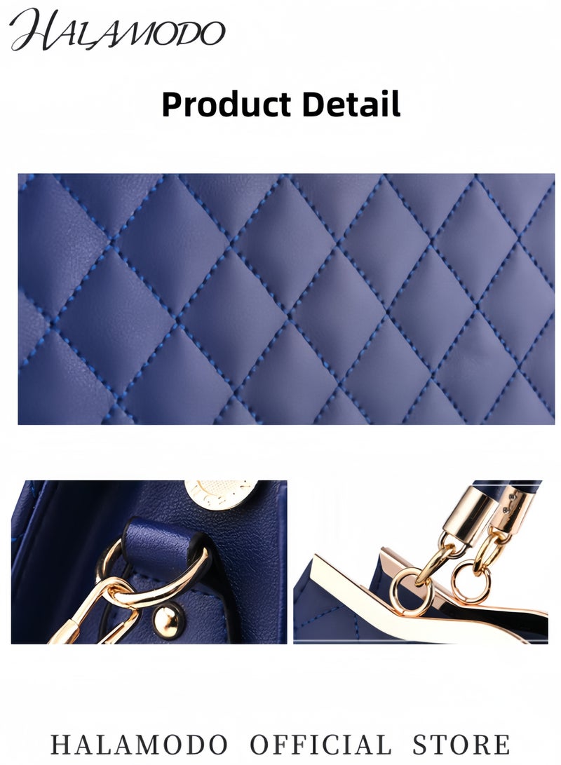 HALAMODO Women‘s Large PU Leather Handbags Purses Classic Top Handle Tote Bag Fashion Satchel Casual Crossbody Bags Shoulder Bags Commuter Bags for Ladies - Image 4