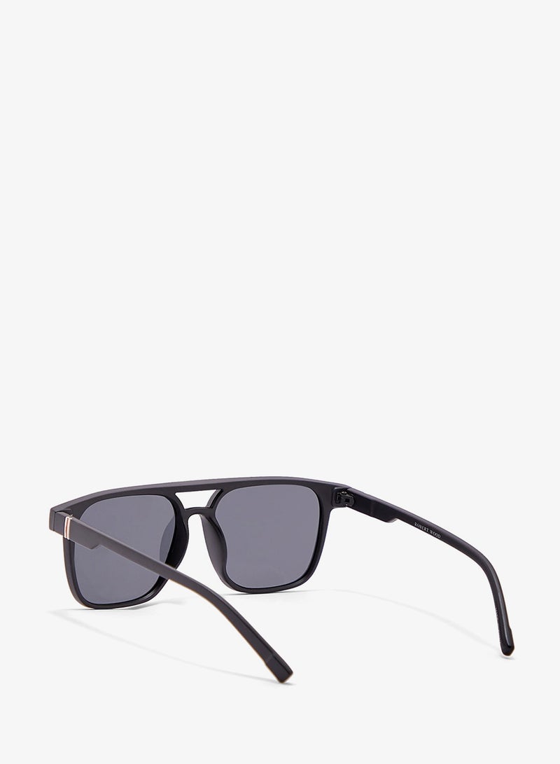 Robert Wood Polarized Lens Matt Finish Wayfarer Sunglasses - Image 2