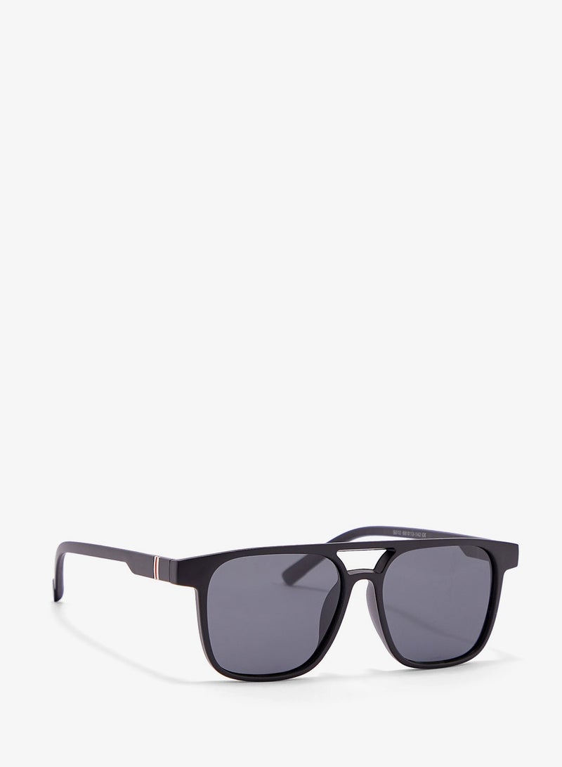 Robert Wood Polarized Lens Matt Finish Wayfarer Sunglasses - Image 1