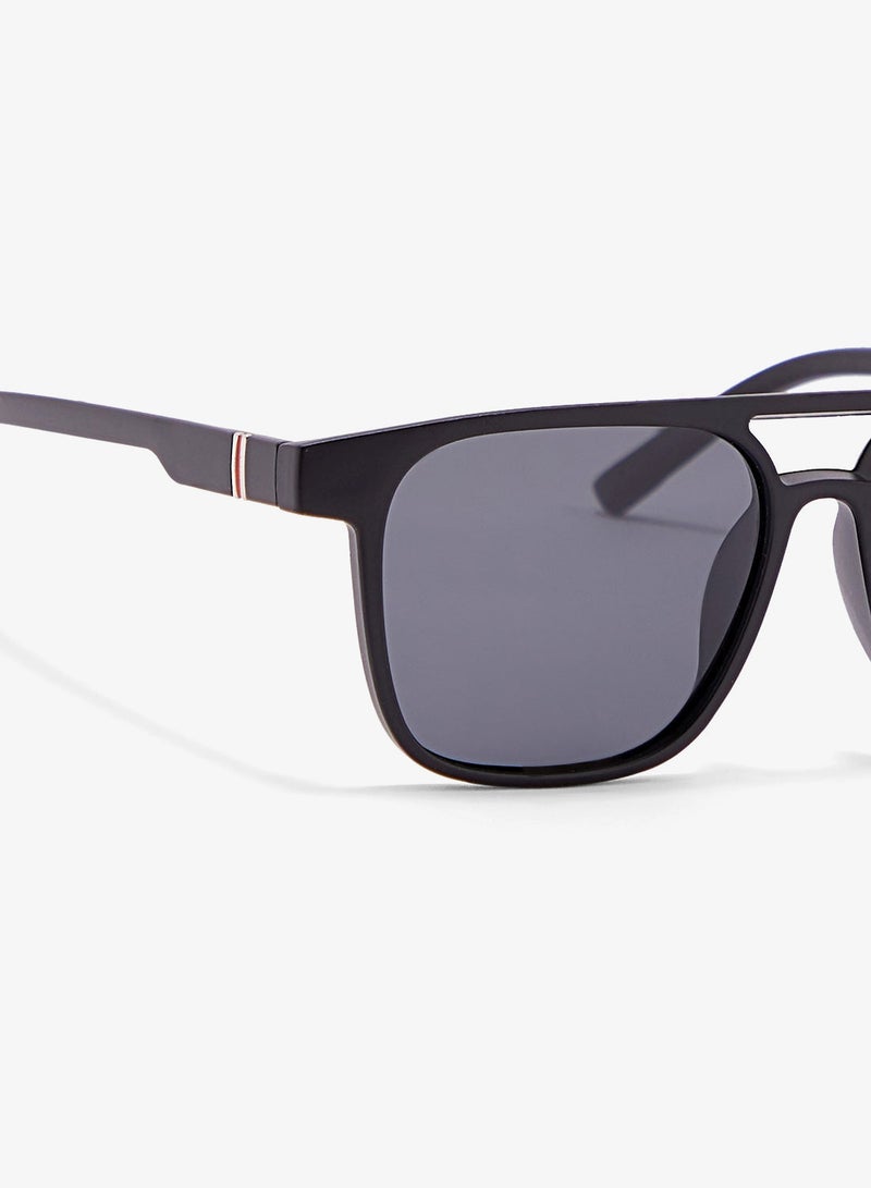 Robert Wood Polarized Lens Matt Finish Wayfarer Sunglasses - Image 3