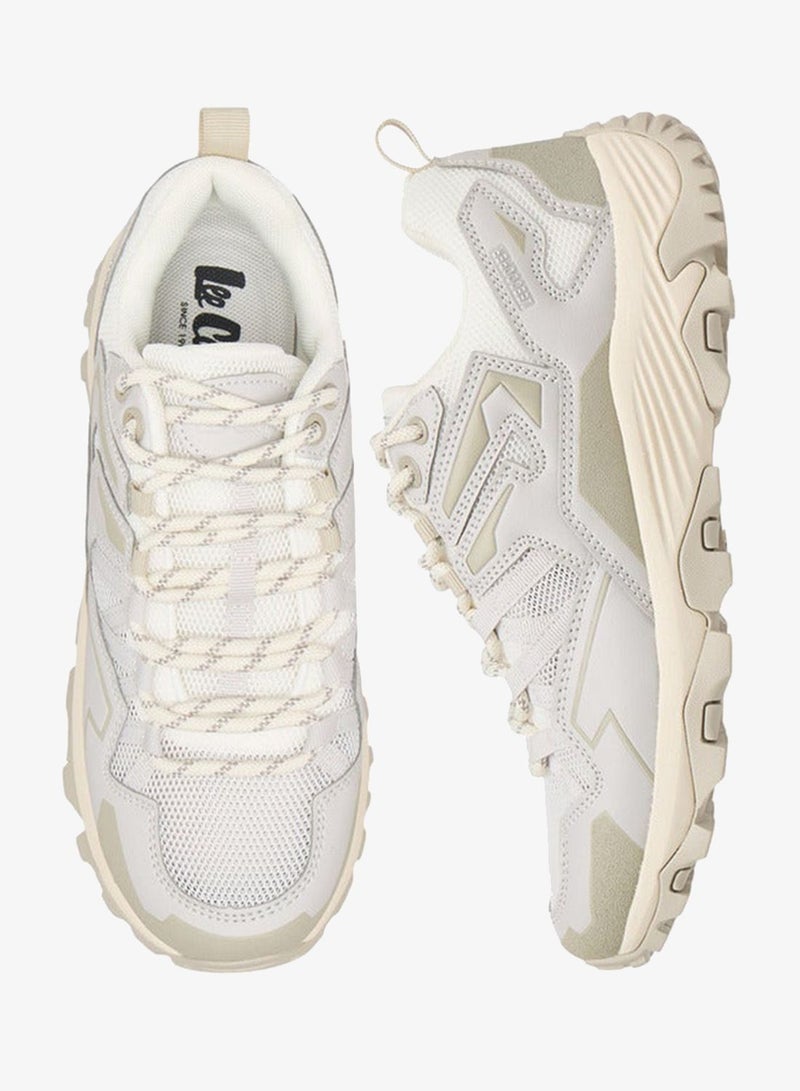 Lee Cooper Women's Panelled Lace-Up Sneakers with Pull Tab - Image 1