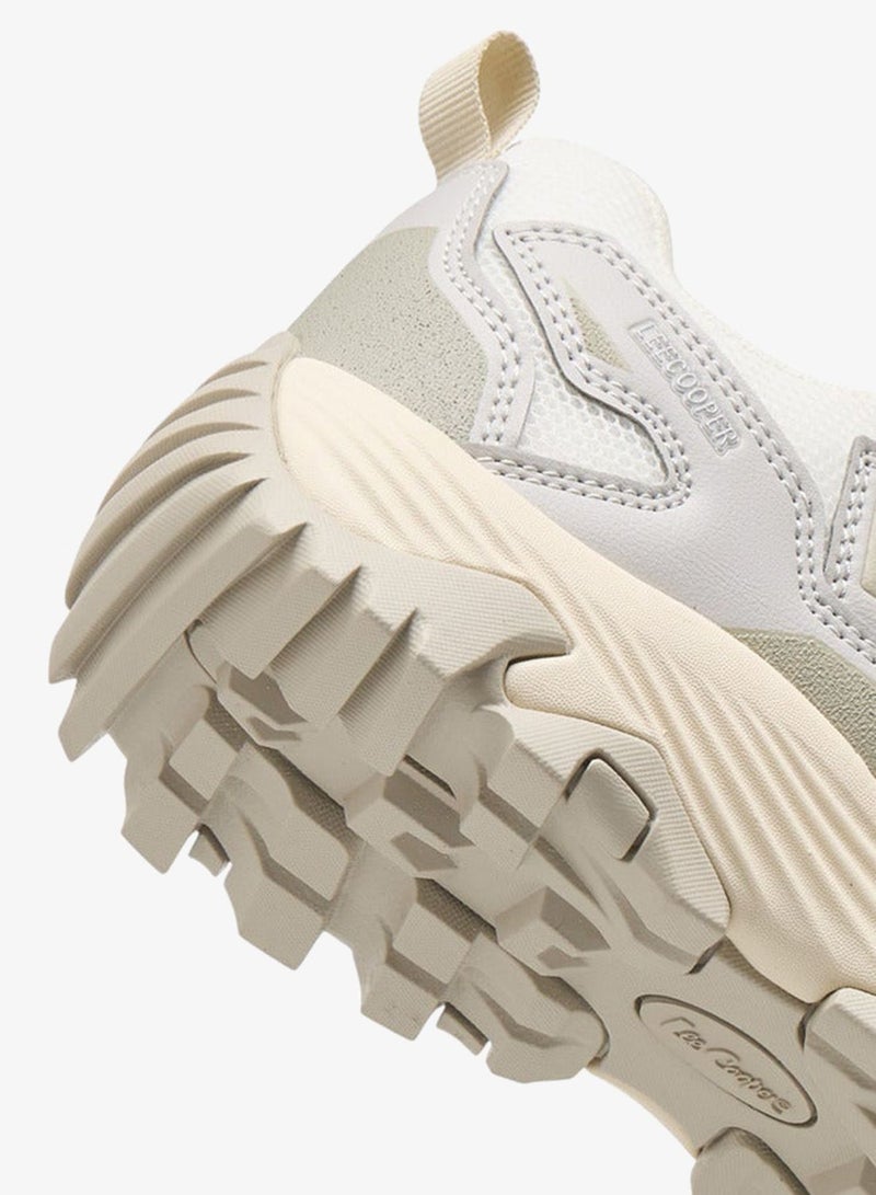 Lee Cooper Women's Panelled Lace-Up Sneakers with Pull Tab - Image 5